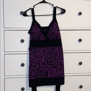 Zebra print tank top